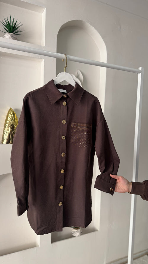 Cep Taş detay  Cupra Gömlek