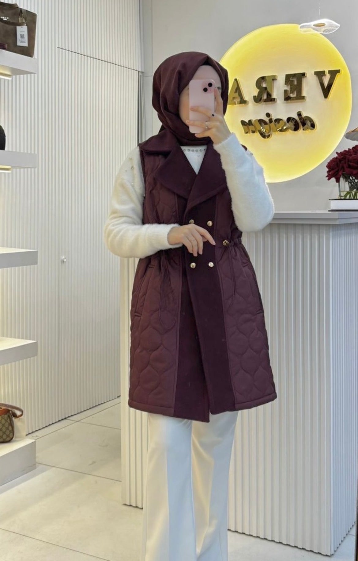 Premium Kaşe Detay Yelek