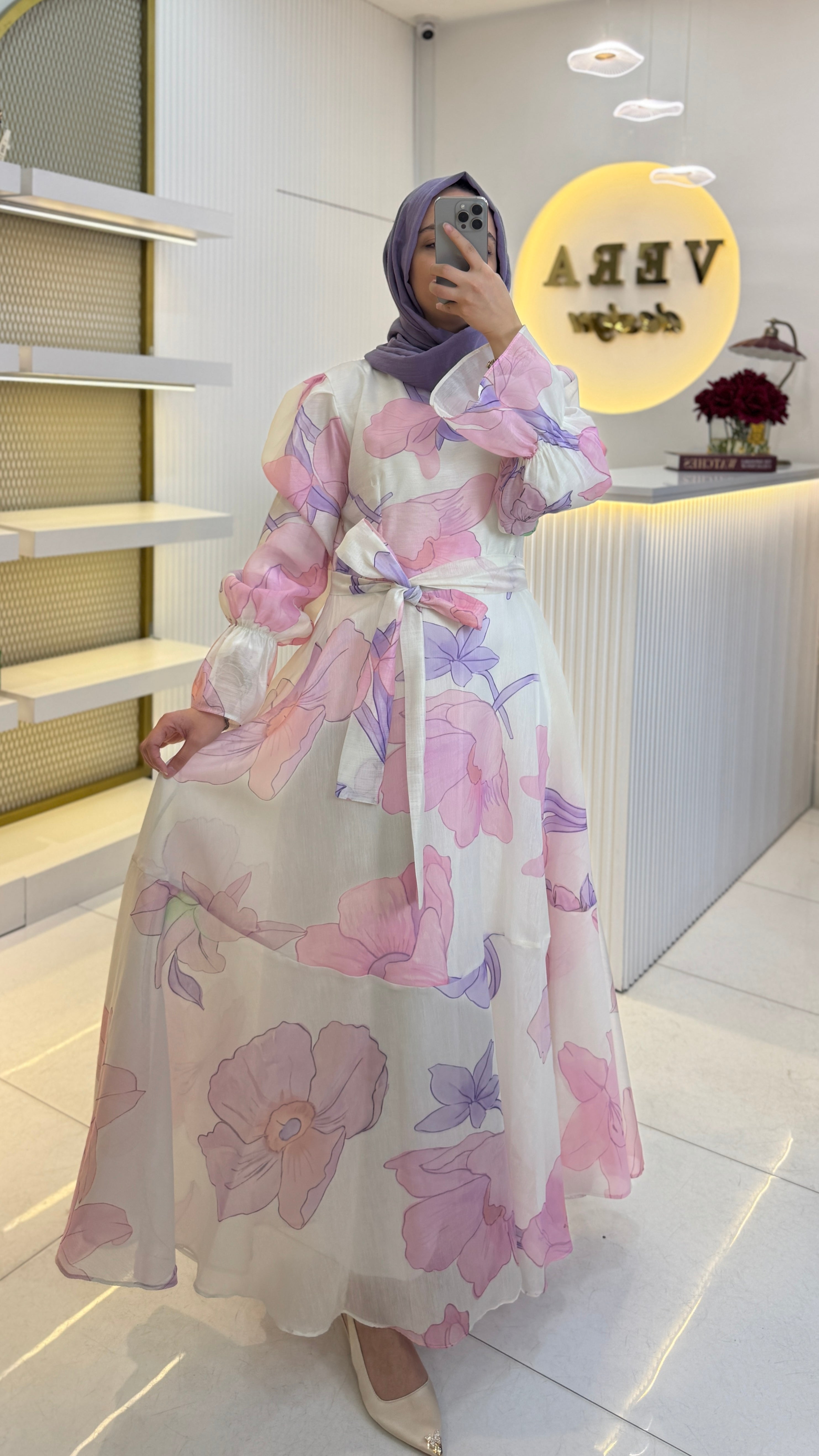 Çiçek Desen Elbise