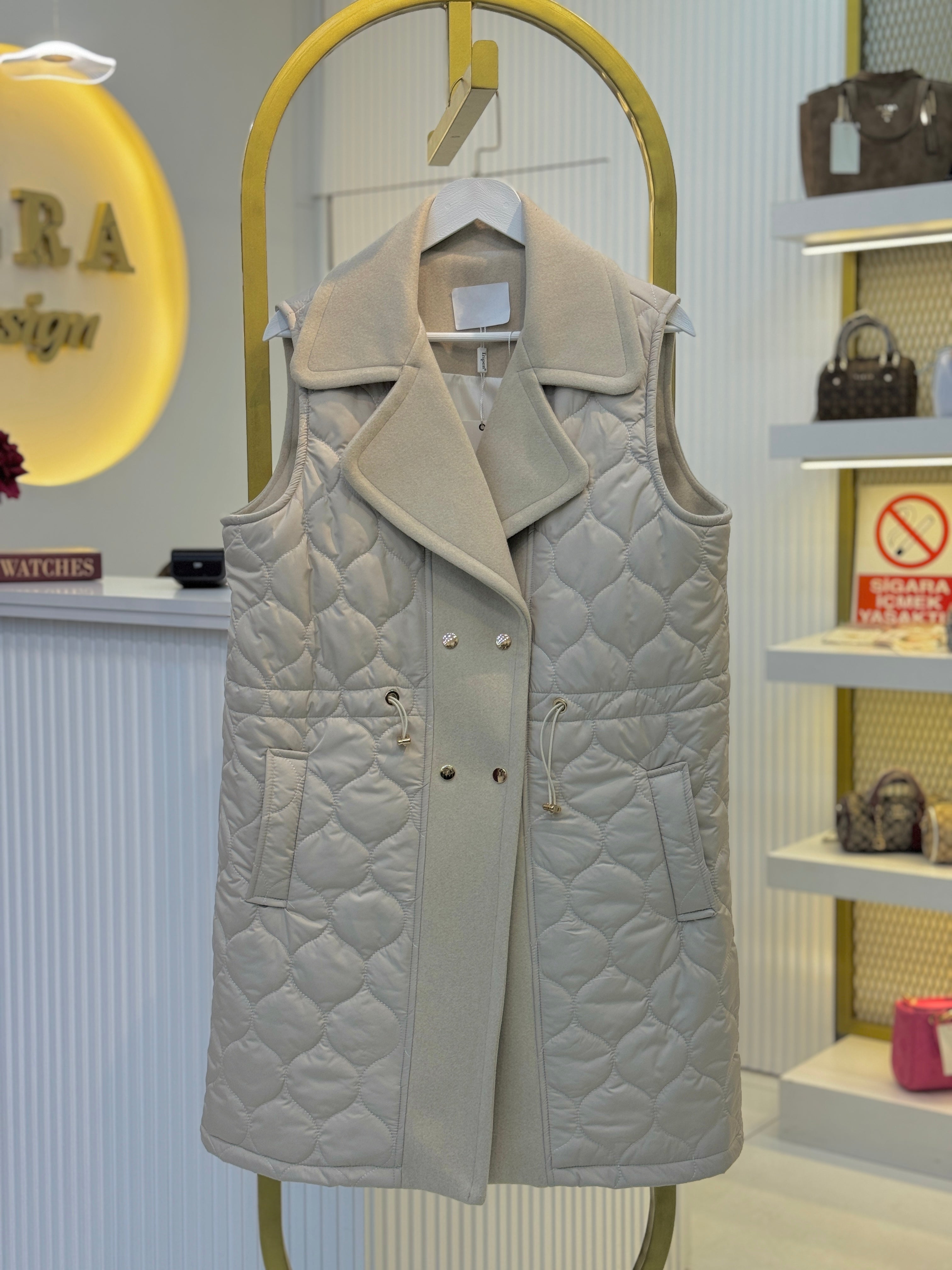 Premium Kaşe Detay Yelek